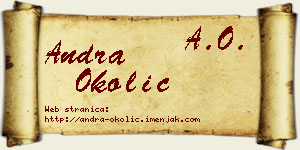 Andra Okolić vizit kartica